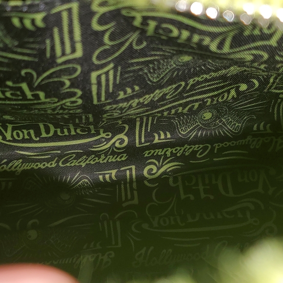 Von Dutch Neon Green Faux Fur Mini Bag - Picture 6 of 12